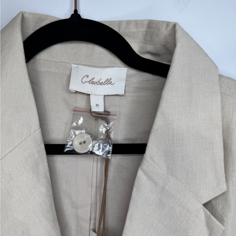 Cleobella Prescott Jacket/Blazer in Pale Champagne – Size Medium (NWT) - Picture 5 of 16